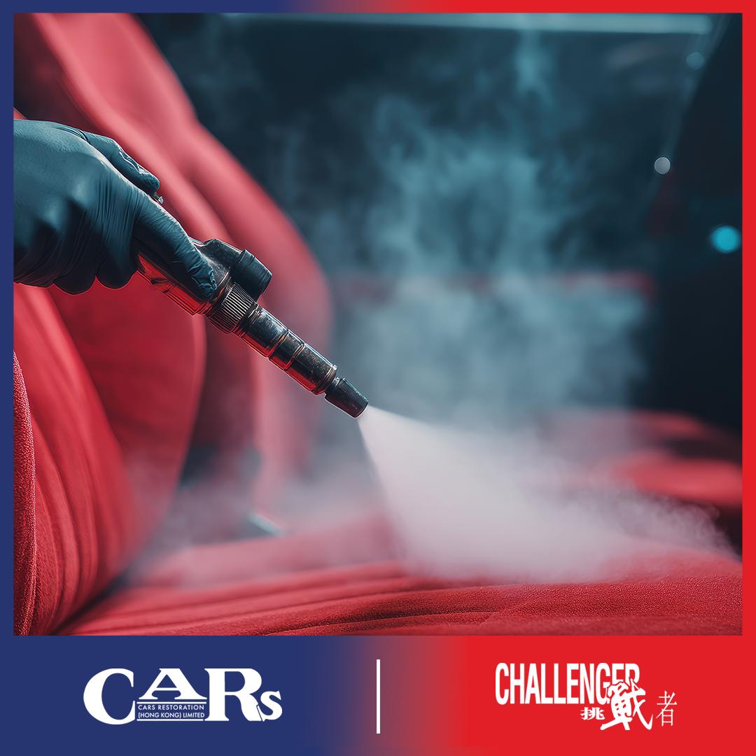 Challenger x CARs Steam disinfection and care for the car interior + Oxygen energy (O3) air disinfection and purification for the car interior + car wash and vacuuming - 3 sessions