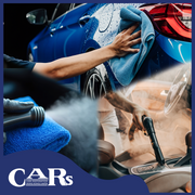 【OCT Golden Week Promo】Steam disinfection and care for the car interior + Oxygen energy (O3) air disinfection and purification for the car interior + car wash and vacuuming - 3 sessions